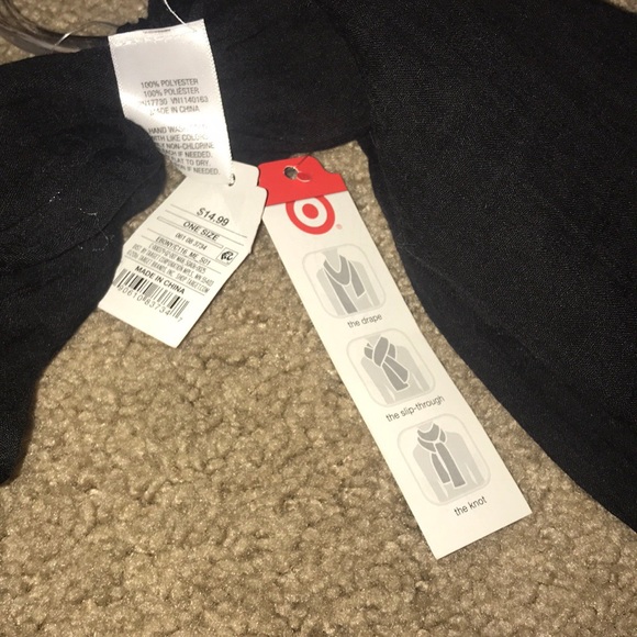 NWT Black scarf- light material - Picture 2 of 2